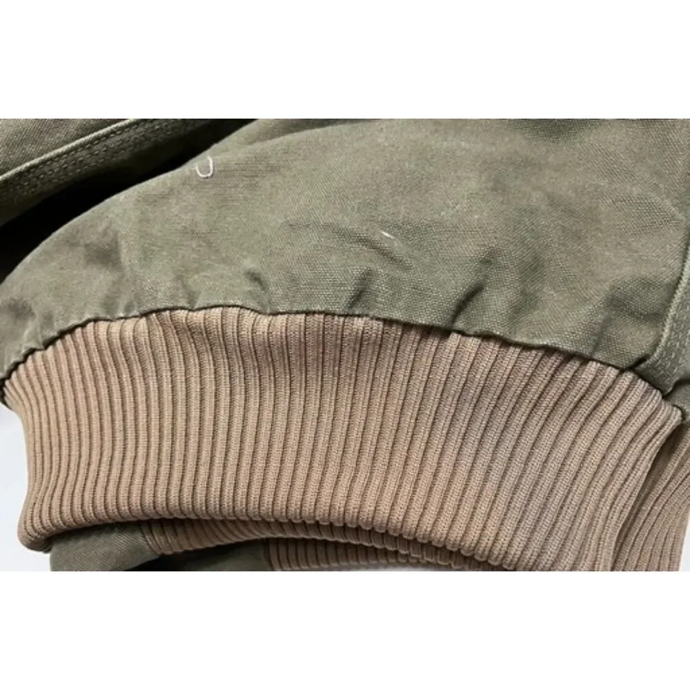 Vintage Carhartt Santa Fe jacket in faded olive green. Size XXL.